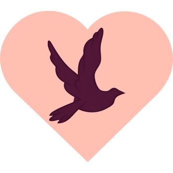 heart with a bird inside